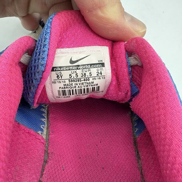 Nike Sneakers‎ Girls Youth Size 6 Y Dual Fusion Lite 599295-400 Blue H4 - Picture 2 of 9